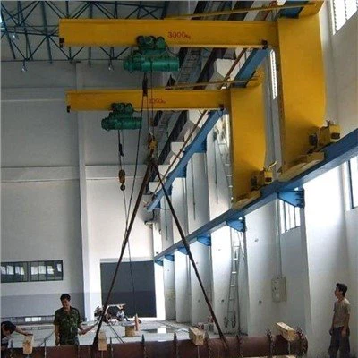 Cantilever Wall Travelling Jib Crane dengan Electric Wire Rope Hoist
