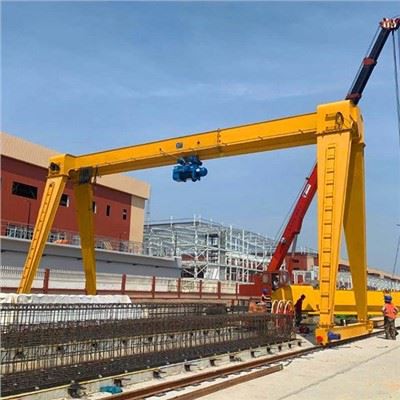 15 ton Single Beam Gantry Crane Dengan Hoist